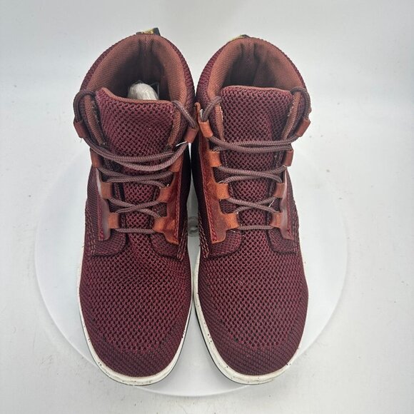 Dr. Martens Telkes Knit Women Size 8 Ankle Sneaker Boot Burgundy Maroon - Picture 3 of 13